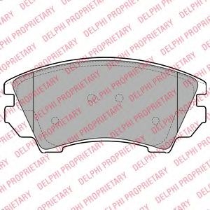 Передние тормозные колодки LP2081 DELPHI