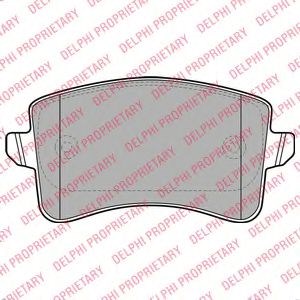 Задние тормозные колодки LP2106 DELPHI
