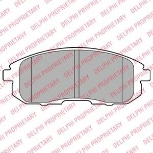 Передние тормозные колодки LP2148 DELPHI