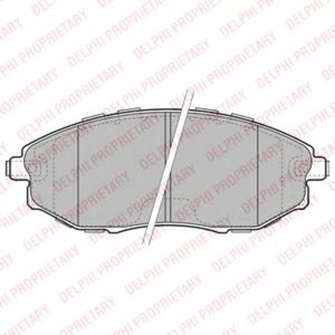 Колодки передние LP2183 DELPHI