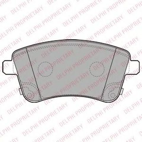 Колодки тормозные дисковые комплект LP2203 DELPHI