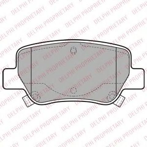 Задние дисковые колодки LP2206 DELPHI