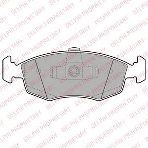Колодки тормозные передние дисковые LP2274 DELPHI