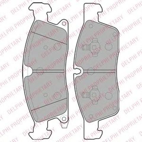 Колодки тормозные передние дисковые LP2275 DELPHI