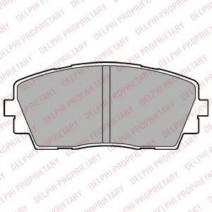 Колодки тормозные дисковые комплект LP2296 DELPHI