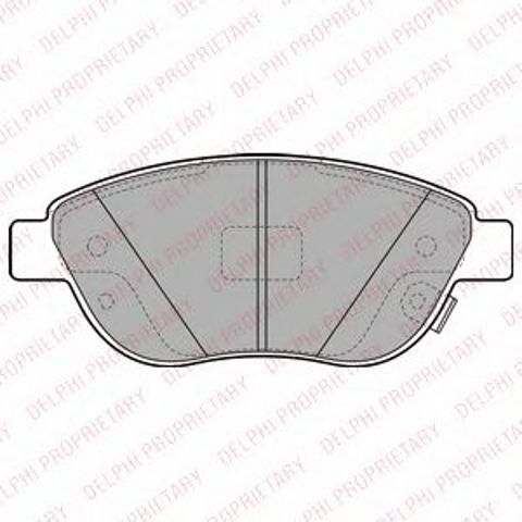 Колодки тормозные передние дисковые LP2476 DELPHI