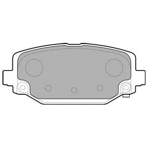 Комплект задних колодок LP2499 DELPHI