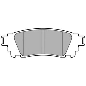 Комплект задних колодок LP3171 DELPHI