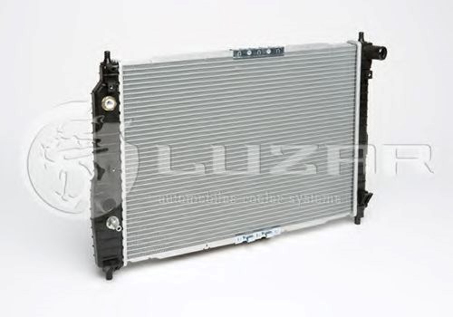 Радиатор охлаждения авео t200(02-)/т250(06-) (l600) акпп (с конд) (алюм-паяный) luzar LRCCHAV05226