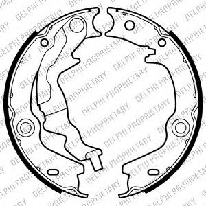 Колодки ручника/стояночного тормоза KIA Rio II