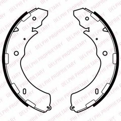 Задние барабанные колодки LS2064 DELPHI