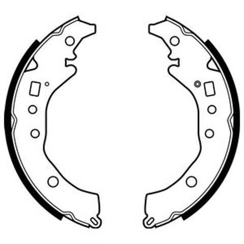 Задние барабанные тормозные колодки LS2079 DELPHI