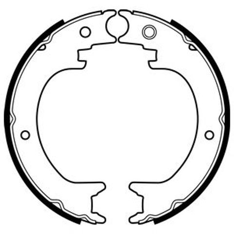 Тормозные колодки стояночного тормоза LS2082 DELPHI