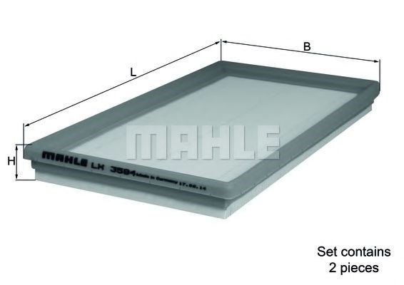 Элемент воздушного фильтра LX3594S MAHLE