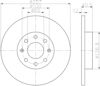 Тормоз дисковый передний MDC1838 MINTEX