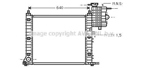Радиатор охлаждения MS2213 AVA