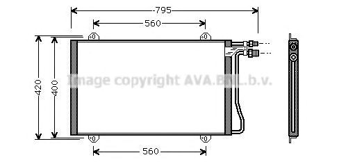 Радиатор системы охлаждения кондиционера MS5219 AVA