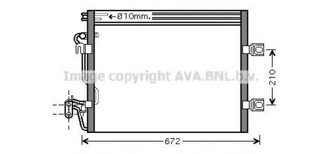 Конденсатор кондиционера MSA5392 AVA