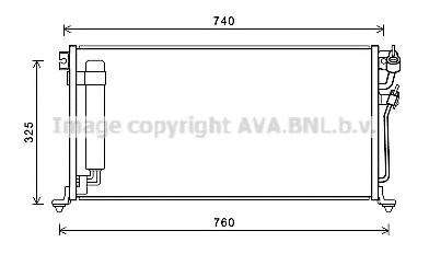 Трубопроводы и радиатор кондиционера MTA5220D AVA