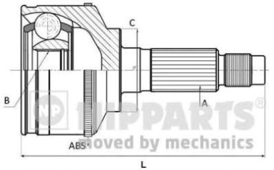 Шарнир привода наружный N2820517 NIPPARTS