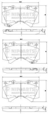 Колодки тормозные N3602136 NIPPARTS