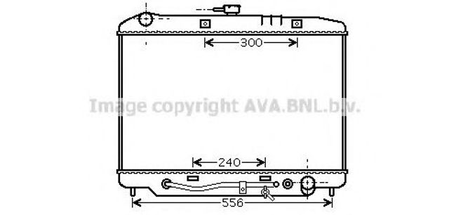 Ava opel радіатор охолодження двиг. monterey a 3.1, 3.2 91-, isuzu