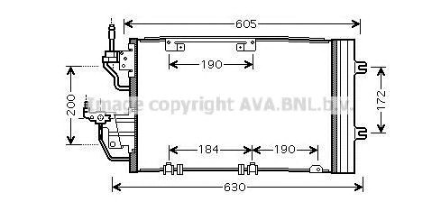 Конденсатор системы охлаждения OL5454D AVA