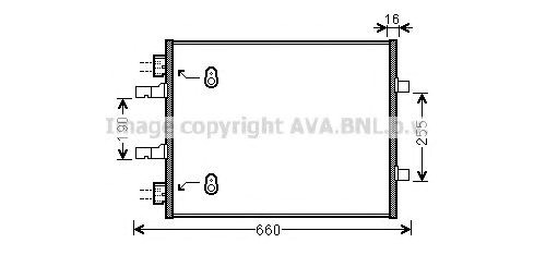 Радиатор кондиционера OL5480 AVA