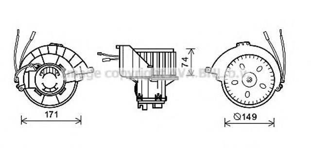 Моторчик печки OL8627 AVA