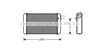 Радіатор обігрівача omega a all mt/at +/- a/c (ava) OLA6116