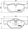 Колодки дисковые  P06038 BREMBO