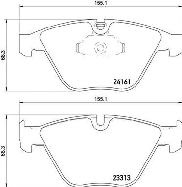 Колодки тормозные дисковые комплект P06081 BREMBO