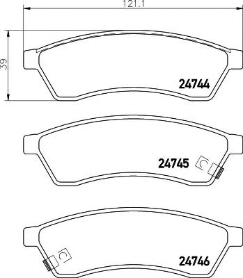 Колодки дисковые  P10060 BREMBO