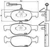 Колодки тормозные передние дисковые P23057 BREMBO