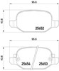 Колодки на тормоз задний дисковый P23150 BREMBO