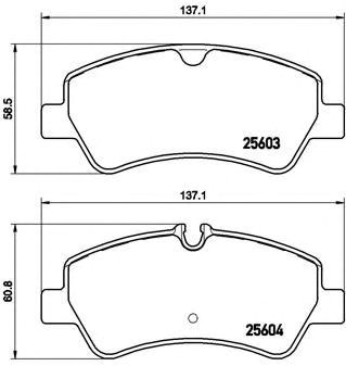 Колодки дисковые  P24160 BREMBO