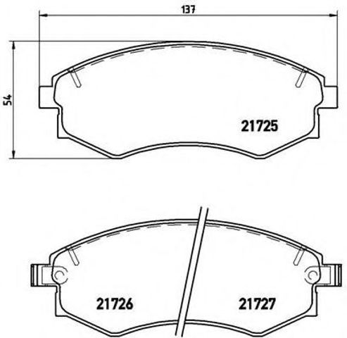 Колодки тормозные P30022 BREMBO