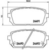 Задние колодки P30040 BREMBO