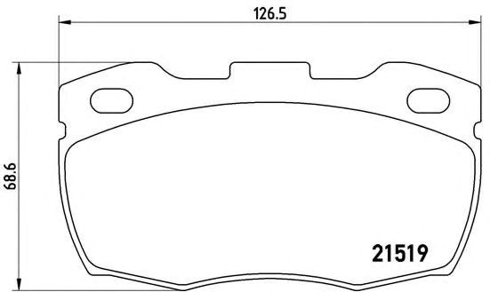 Колодки тормозные дисковые комплект P44005 BREMBO