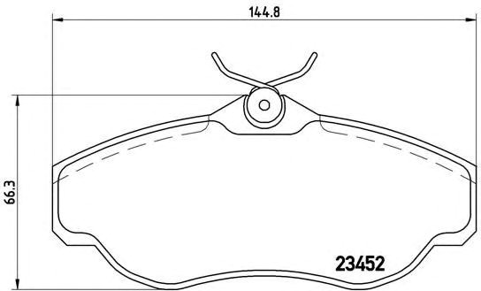 Колодки передние P44008 BREMBO