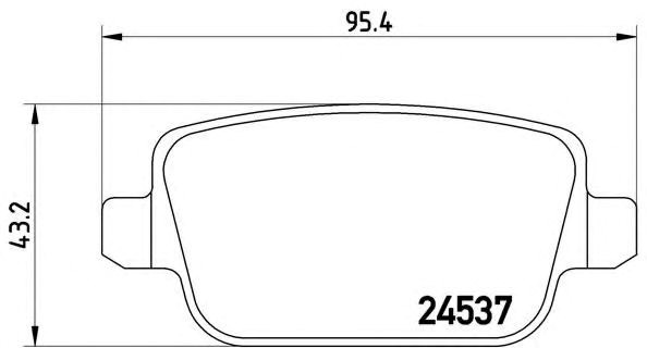 Колодки тормозные дисковые комплект P44016 BREMBO