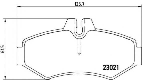 Колодки тормозные задние, дисковые P50020 BREMBO