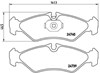 Колодки дисковые  P50081 BREMBO