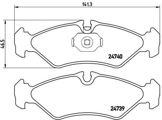 Колодки дисковые  P50081 BREMBO