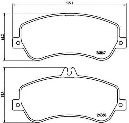 Колодки тормозные P50086 BREMBO