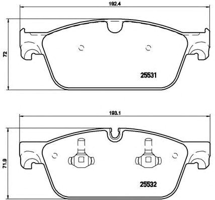 Колодки P50102 BREMBO