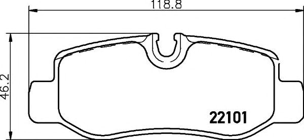 Задние колодки P50126 BREMBO