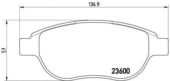 Колодки передние P61068 BREMBO