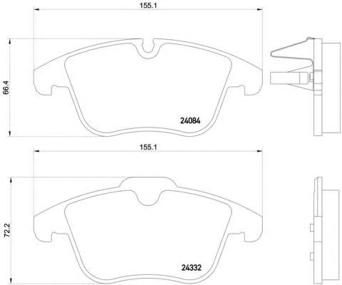 Колодки P61106 BREMBO