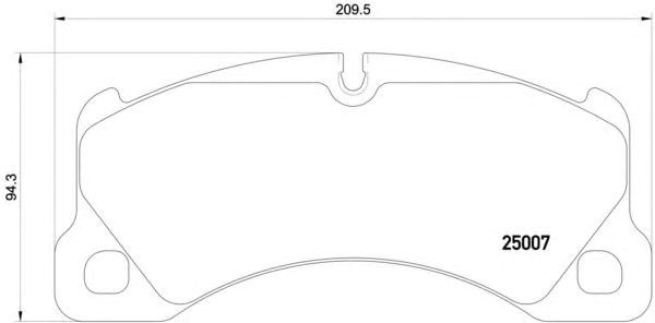 Колодки тормозные дисковые комплект P65021 BREMBO